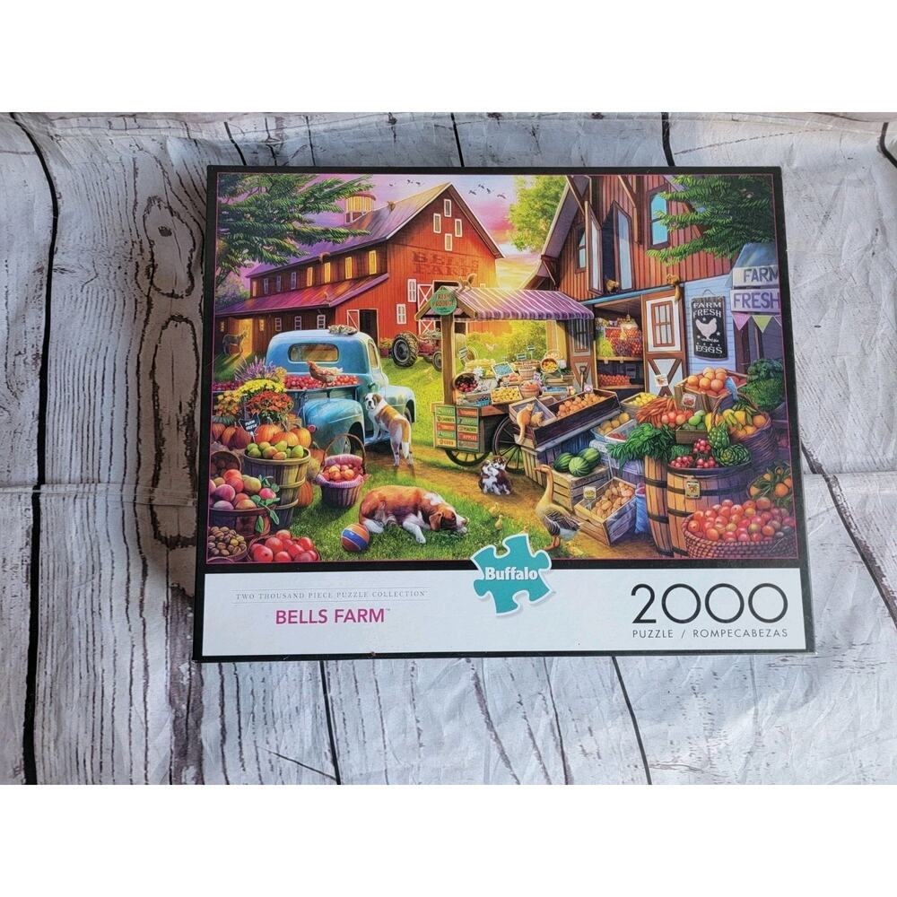 Buffalo Games "Bells Farm" 2000 Piece Puzzle New